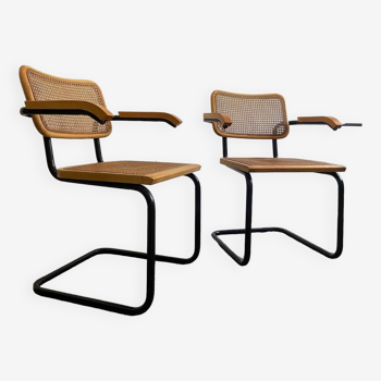 Rare ensemble de fauteuils B64 par Marcel Breuer