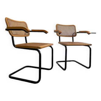 Rare ensemble de fauteuils B64 par Marcel Breuer