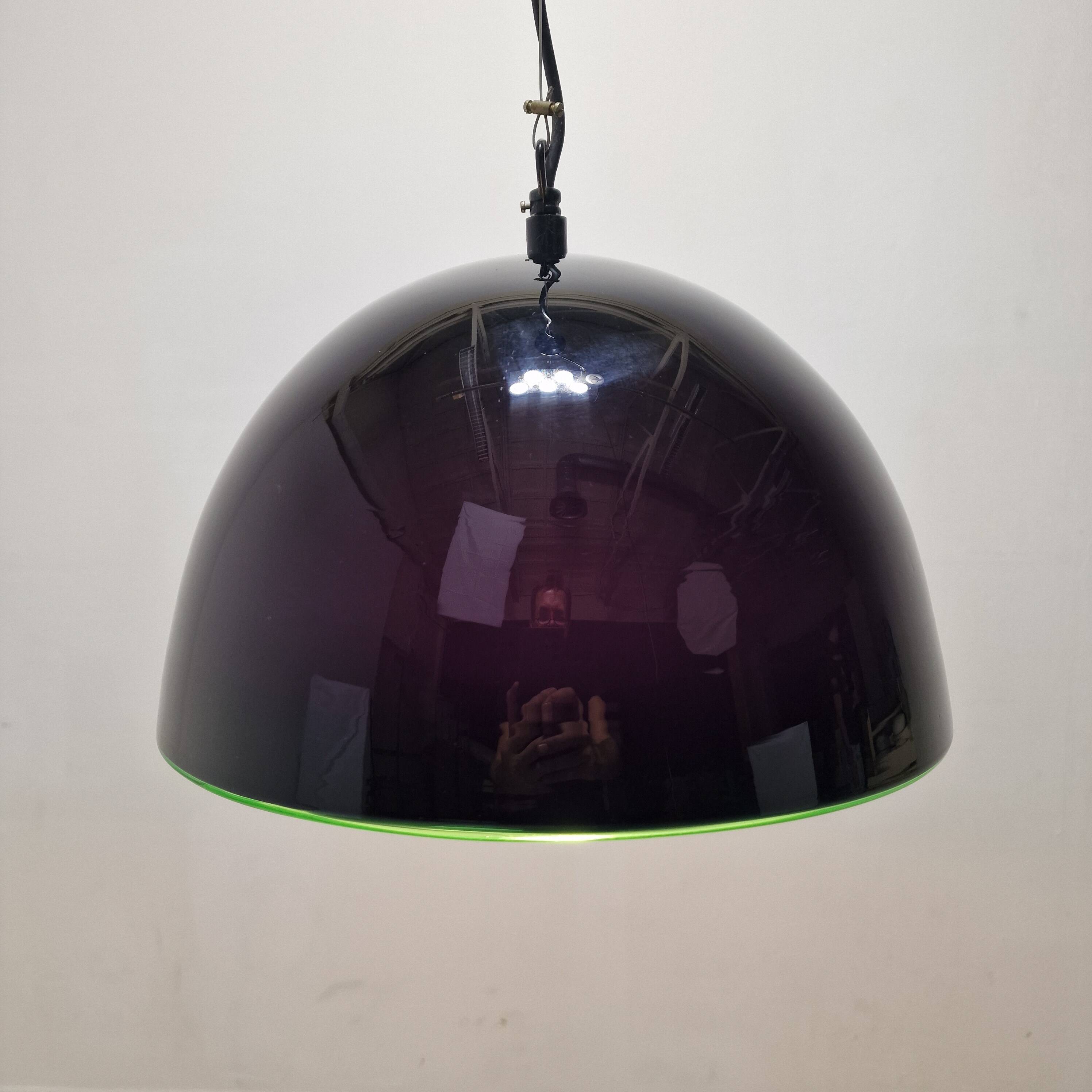 Vistosi Neverrino Murano Glass Lamp by Gae Aulenti