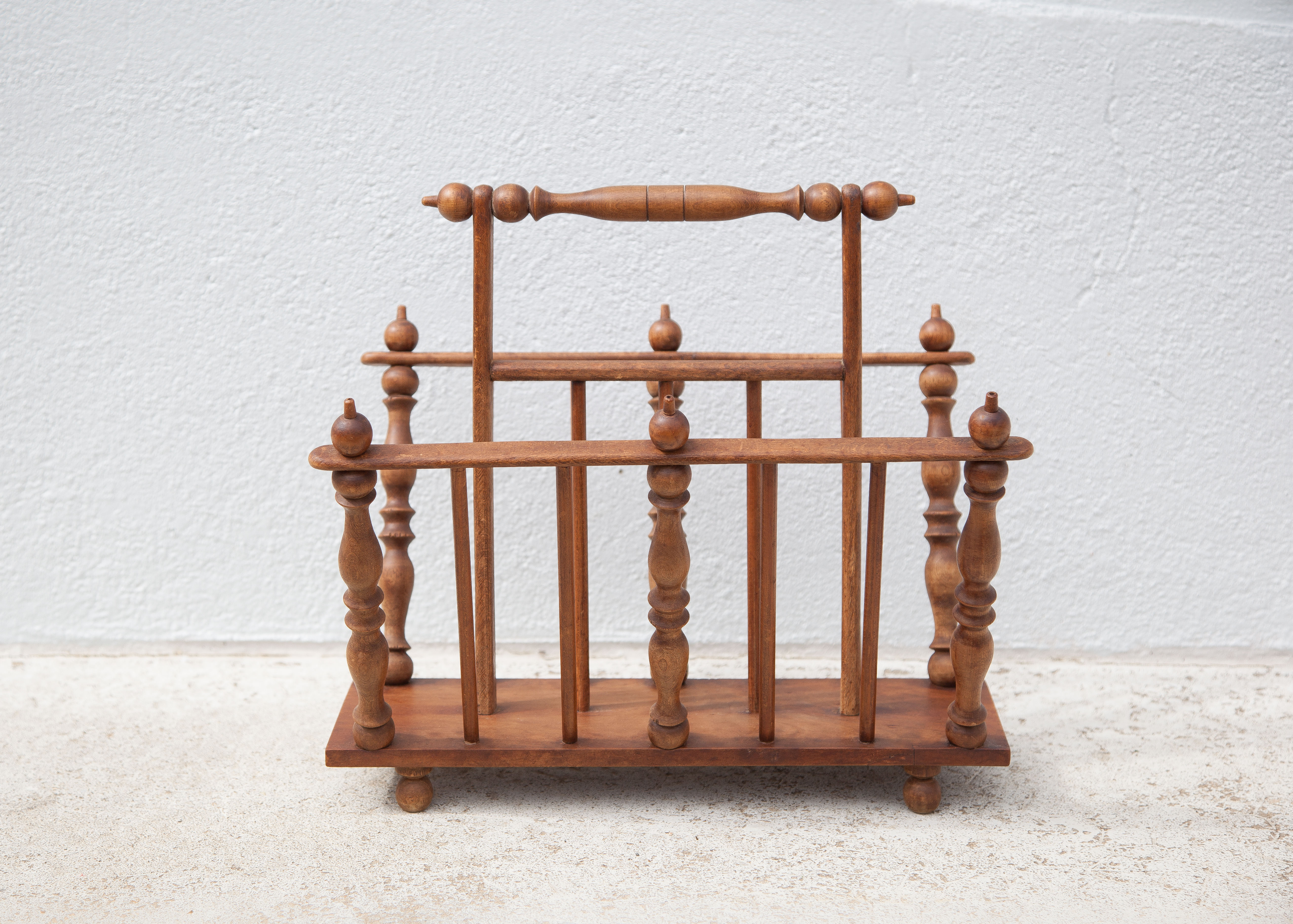 Wood magazine holders, newspaper holders, magazine