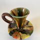 70s ceramic candle holder