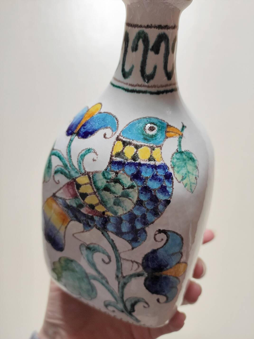 Large vintage Romano Innocenti bottle/soliflore