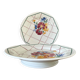 Pair of antique petits fours dishes in Choisy-le-Roi earthenware.