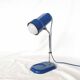 Blue and chrome adjustable spot desk lamp, Vrieland Design, Netherlands, 1970s
