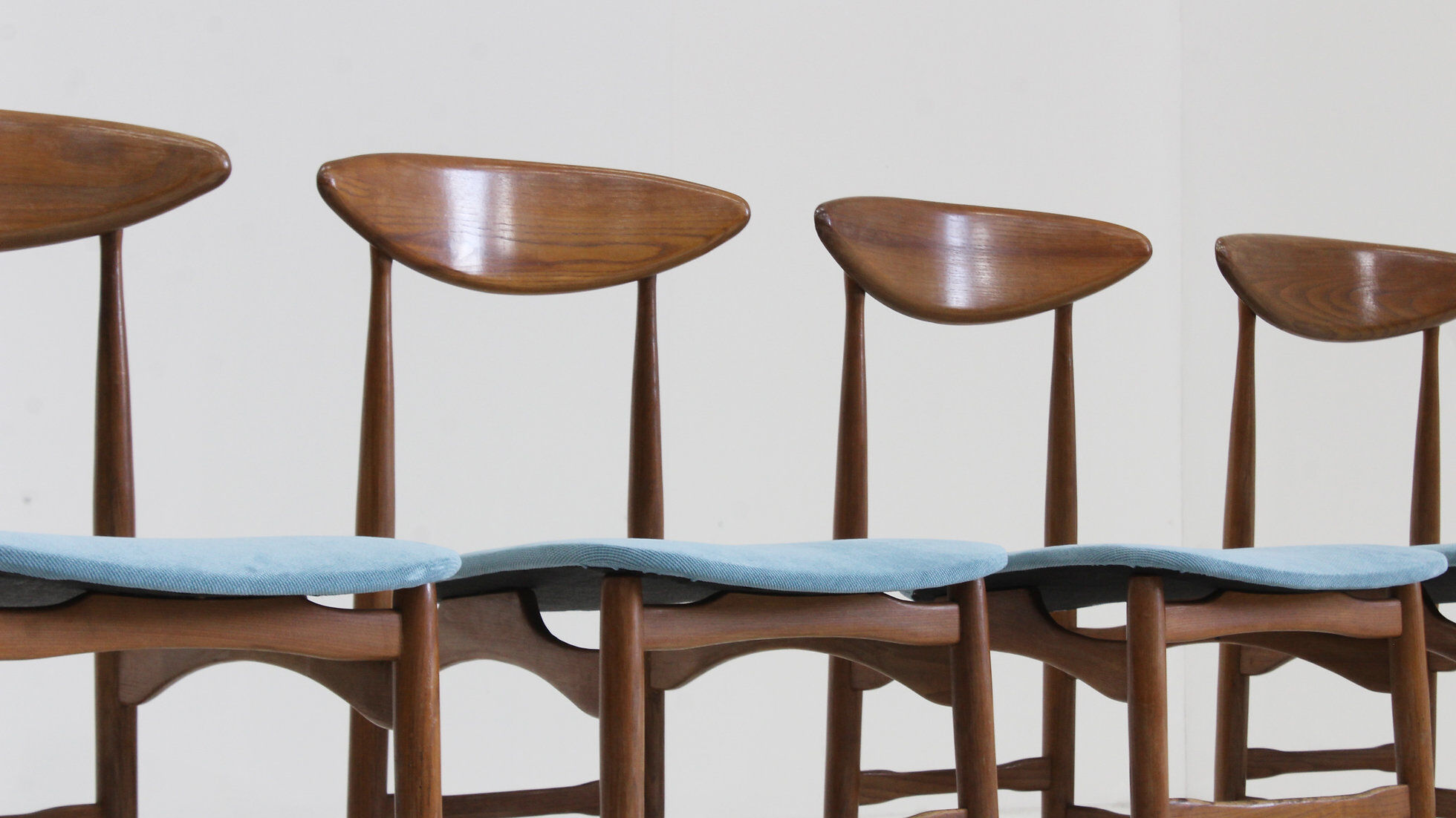 Vintage mid-century Italian dining room chairs 1960s, set of 4
