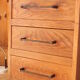 Bureau vintage en chêne sur pieds épingle 1950