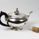 Christofle teapot in silver-plated metal and blackened wood – late 19th century