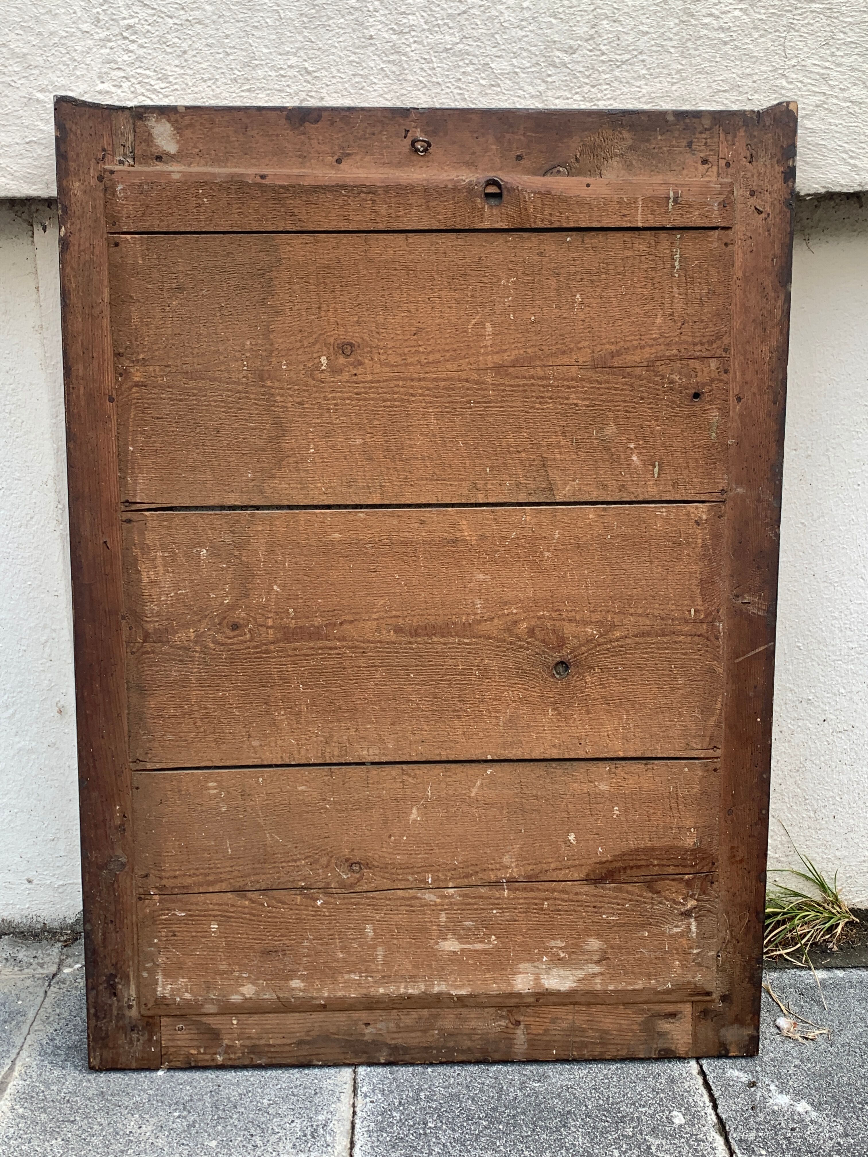 Old style mirror Restoration in gilded stucco wood, 80 x 59 cm