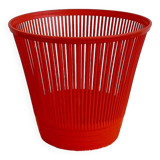 Vintage Syla orange waste paper basket