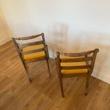 Paire de chaises en bois