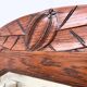 Art Deco oak mirror with carved motif