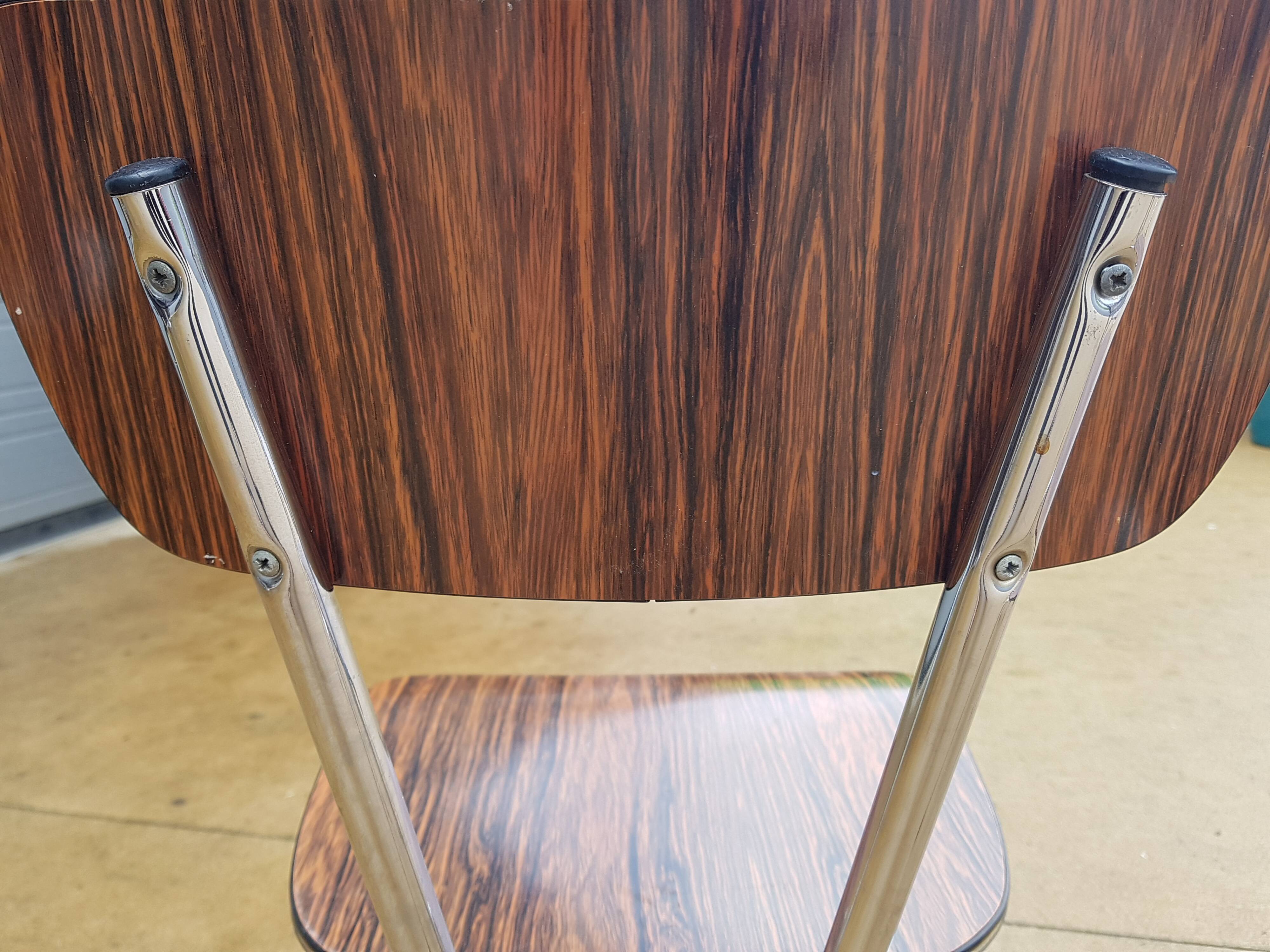 Chaises formicat brun années 1970