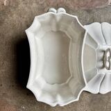 Centerpiece, white earthenware soup tureen