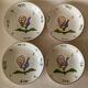 12 soup plates with calottes, Rooster La Rochelle decor, 18th century copy