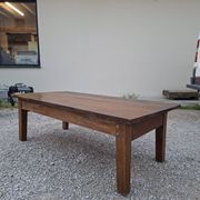 Table basse de ferme rustique ancienne un tiroir -1m42