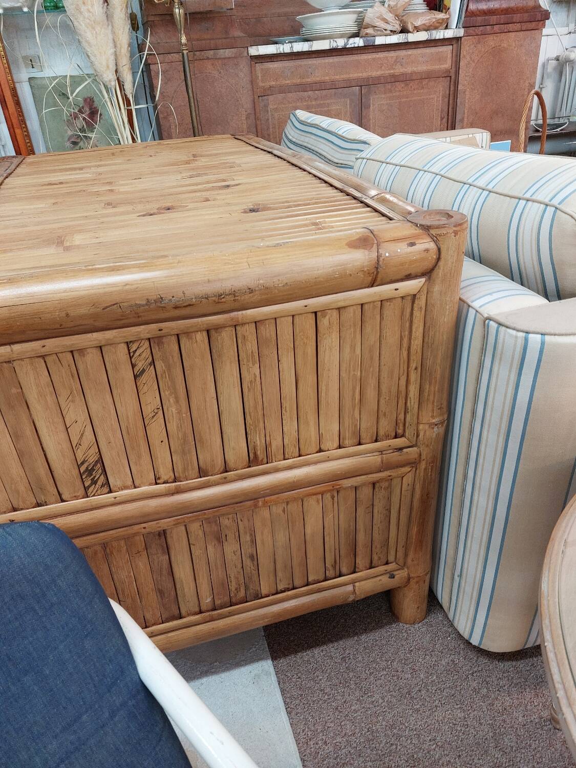 Bamboo desk with chair