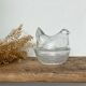 Sucrier Poule en verre vintage