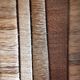 Screen 3 vegetable panels, rush, coconut, wicker