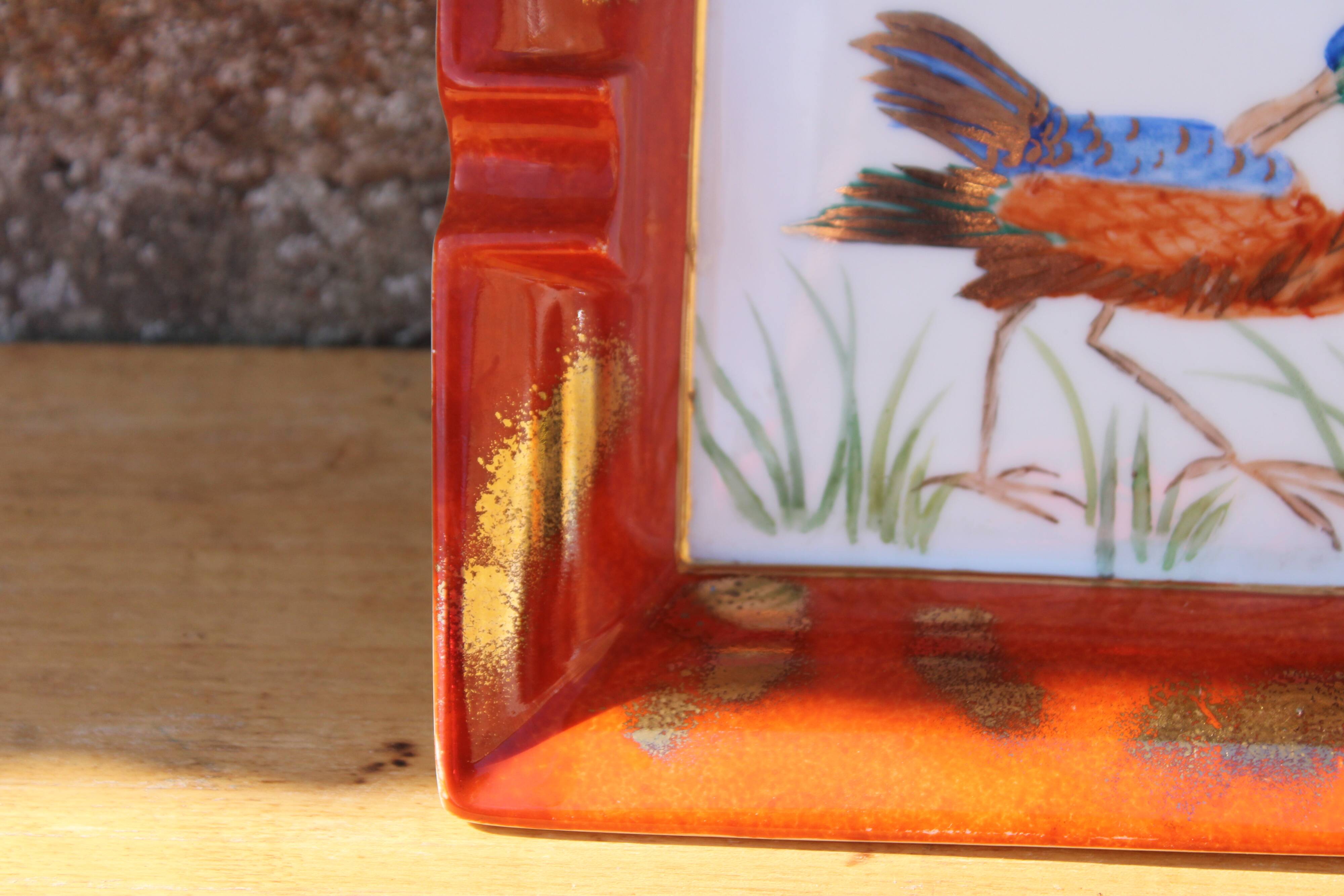 Cendrier / vide-poche Limoges peint à la main – Harambure Réillé