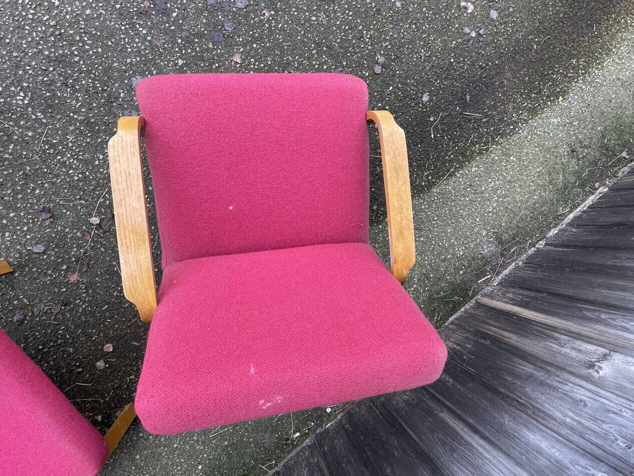 Armchairs by Joseph-André Motte, model 740, Steiner edition, circa 1958.