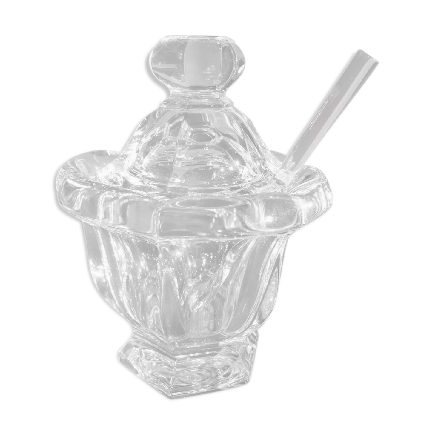 Mustard maker and his baccarat crystal spoon