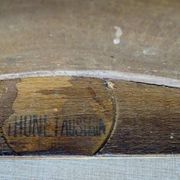 Thonet office chair No. 6150 from 1911, saddle wood seat - Bentwood -