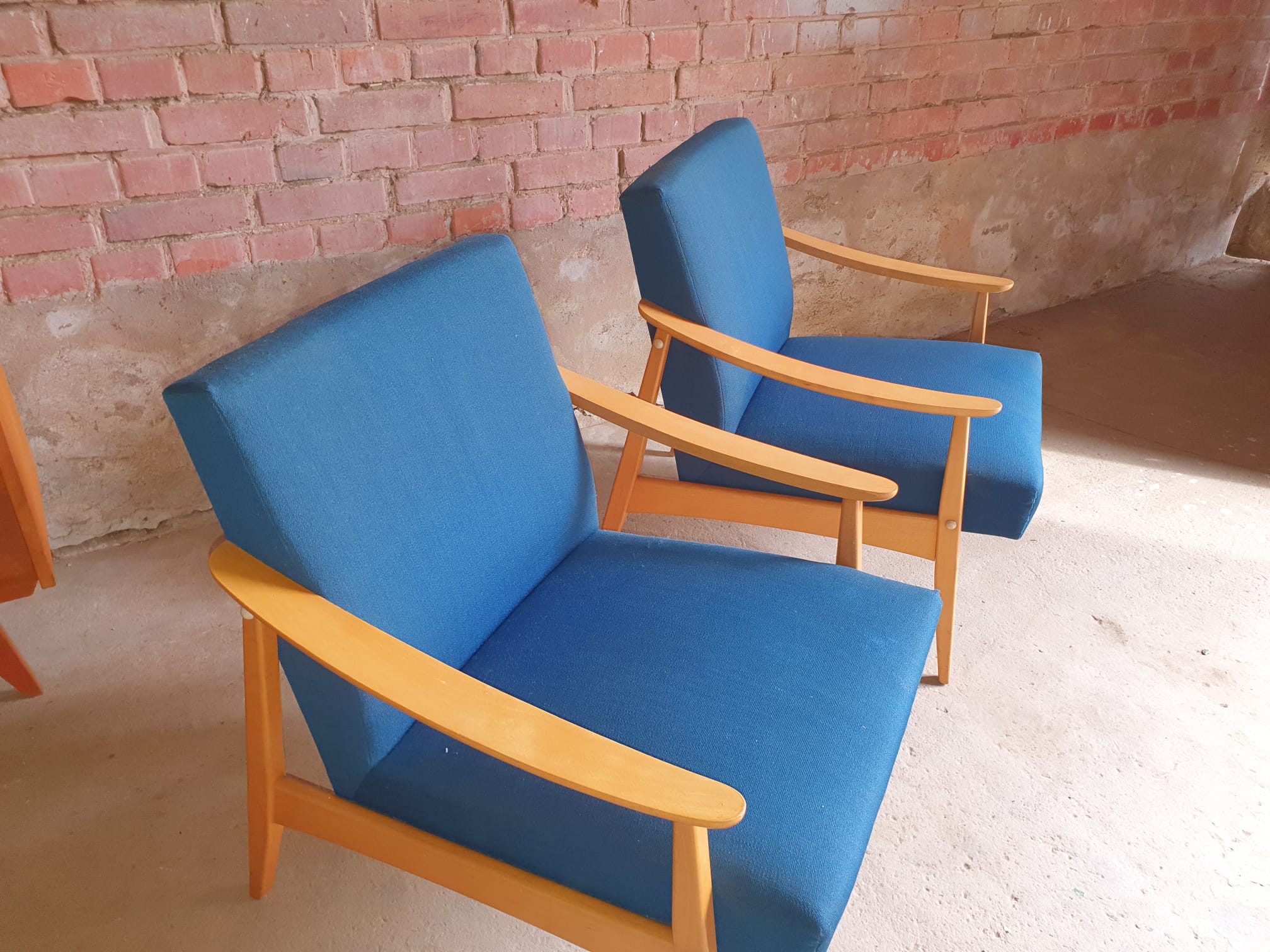 Pair of scandinavian armchairs 1970