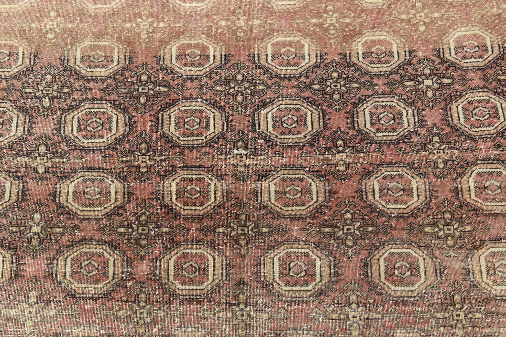 6x10 Dusty Rose & Brown Classic Persian Rug, 178x293Cm