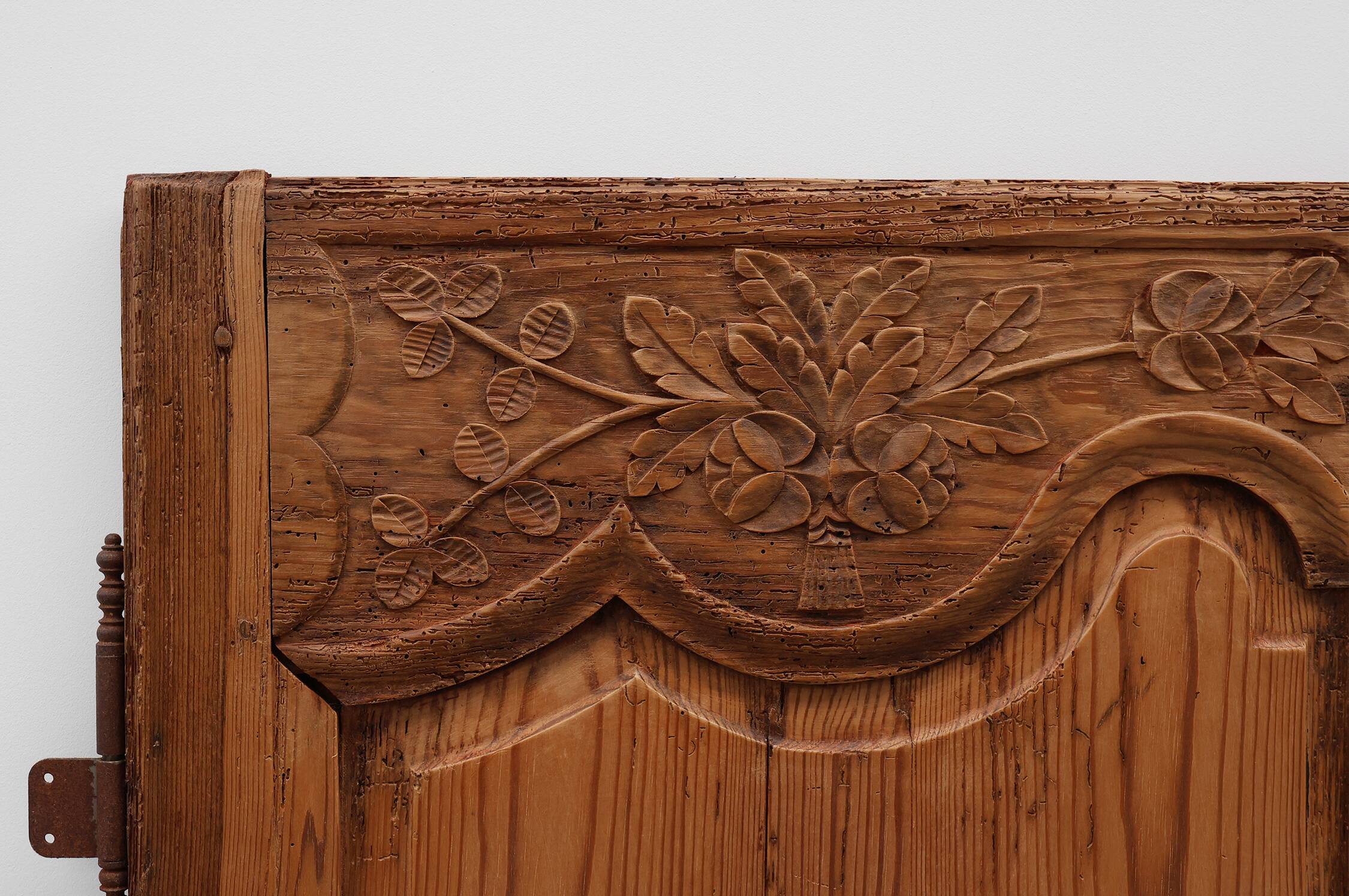 Pair of two Antique French Provincial hand carved doors, ca. 1880