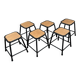 Set de 6 tabourets empilables