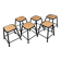 Set de 6 tabourets empilables