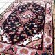 Vintage indian mahal handmade carpet 61cm x 88cm 1970s