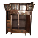 Art Nouveau mahogany display cabinet