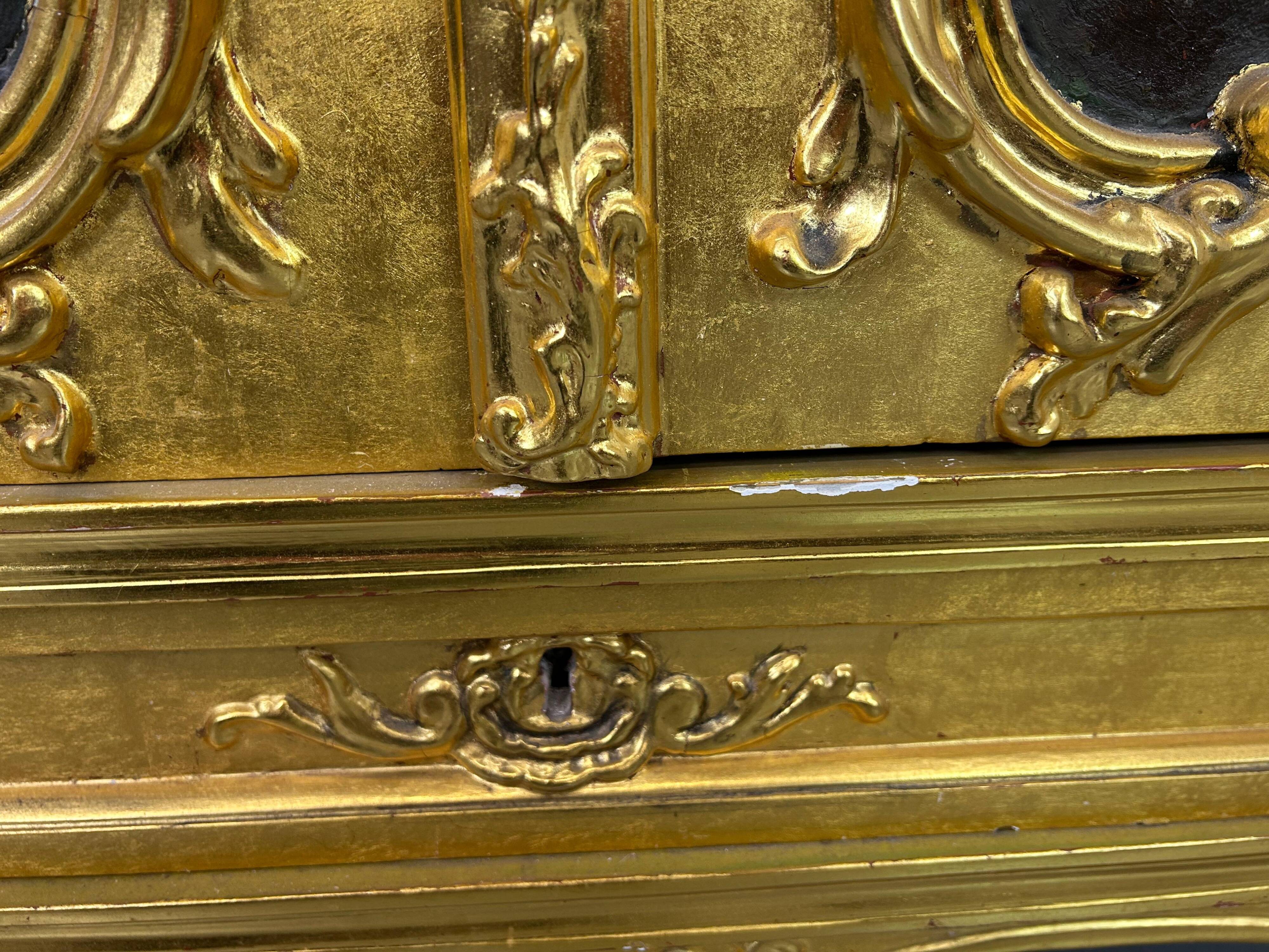 Enfilade Rococo dorée XVIIIe siècle