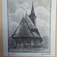 Alexandru Gogilea - "Acquaforte" Wooden Church - 20x20 cm