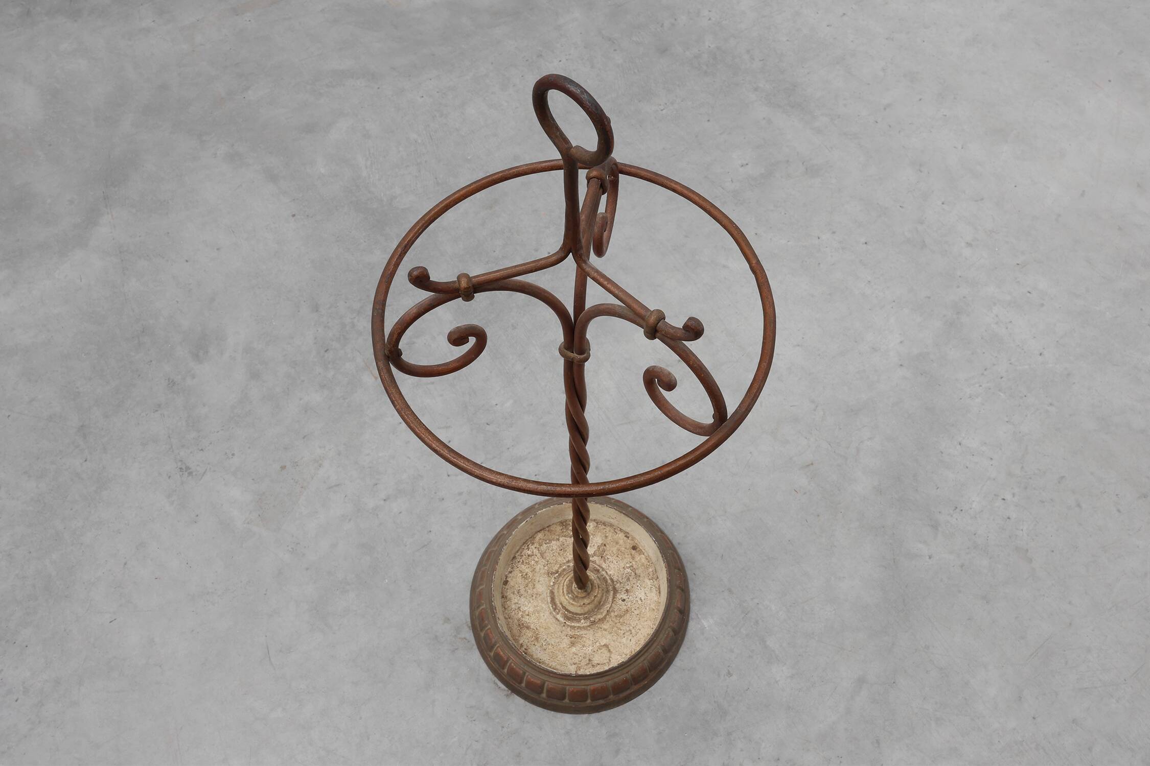 Antique cast iron umbrella stand, France ca. 1900