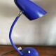 Vintage blue iron lamp