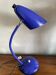 Vintage blue iron lamp