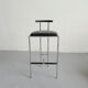 Italian Postmodern Black Tokyo Stool by Rodney Kinsman for Bieffeplast, 1985