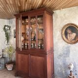 Glass-fronted bookcase