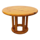 Vintage Scandinavian round dining table by Rainer Daumiller in pine from the 1960s.