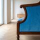 Empire sofa in blue mahogany
