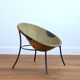 Circle chair in vintage suede 1960s