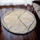 Tapis rond en laine naturelle artisanale