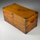 Campaign chest 19th century camphor antique