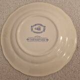 4 old plates talking rebus by factory of Gien