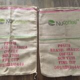 Lot of 2 coffee bags canvas jutte Brazil