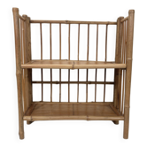 Foldable bamboo shelf
