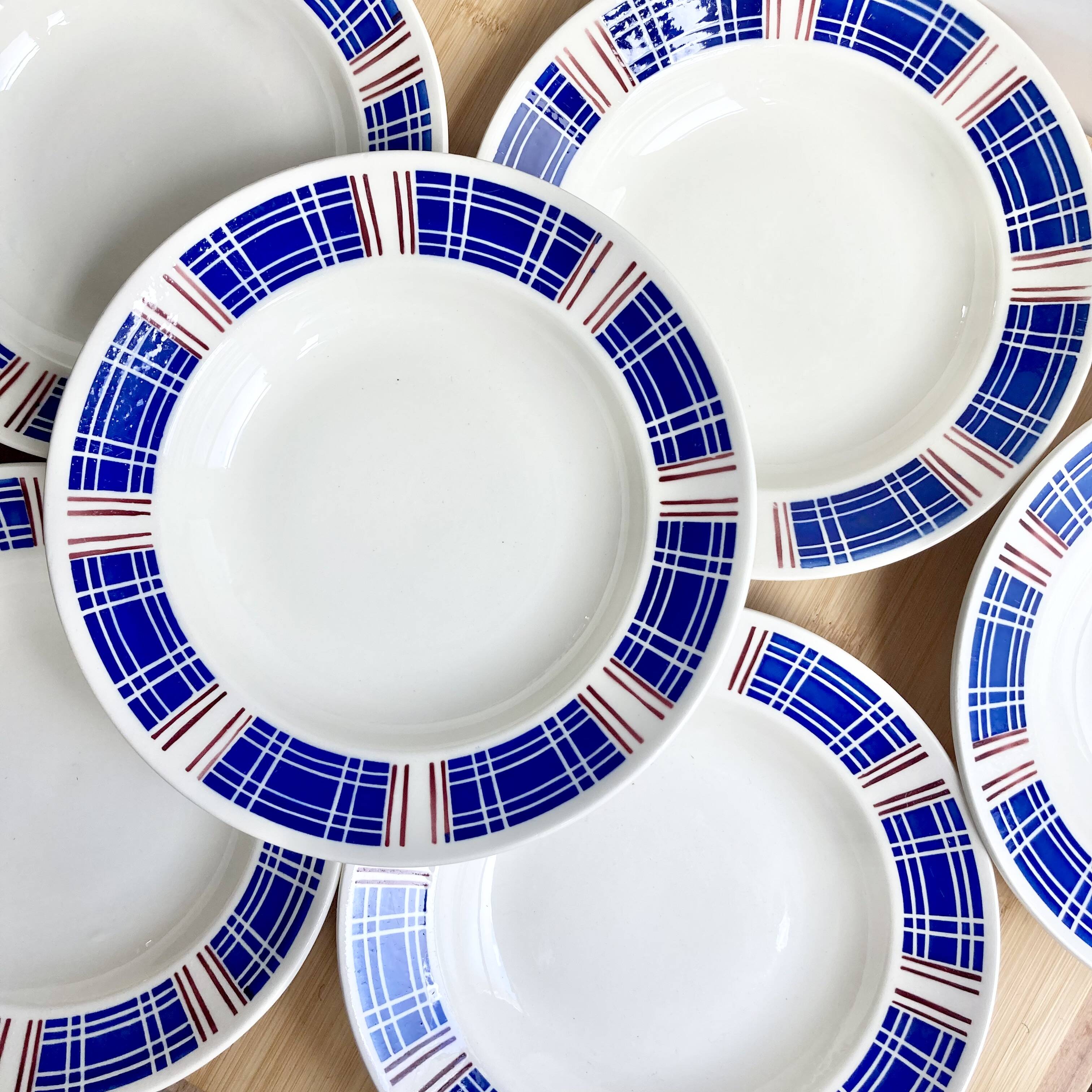 Art Deco Badonviller iron earth plates