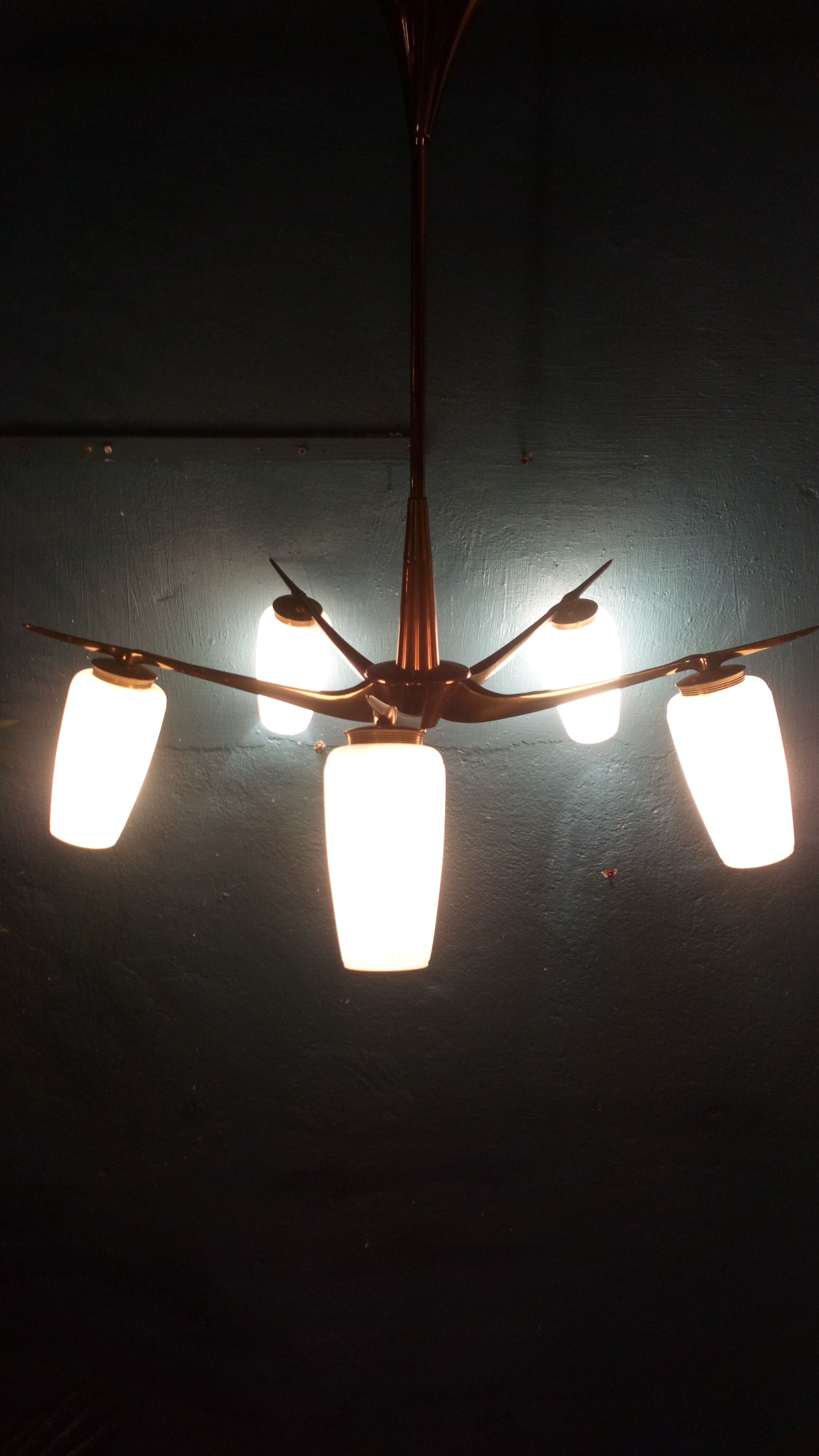Chandelier suspension "Star" 1950s
